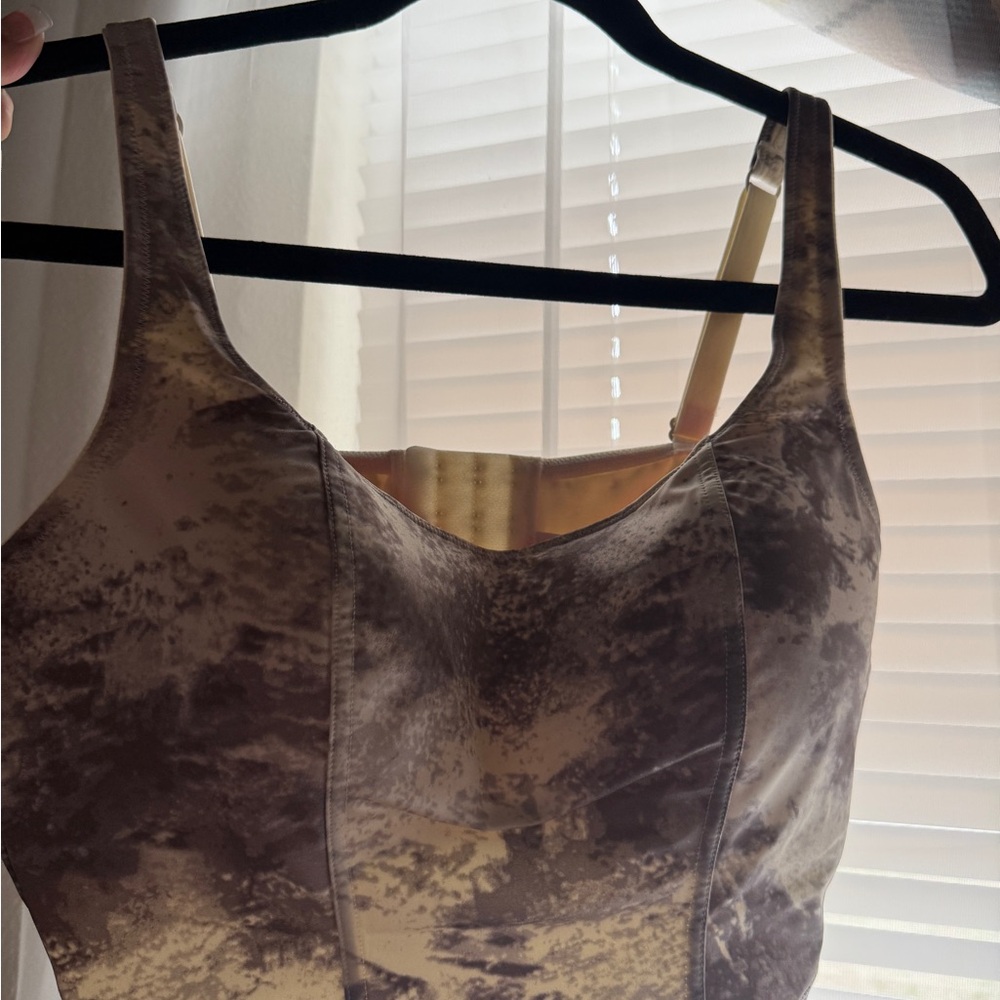 PINK Victoria's Secret Beige and Pink Tank Top